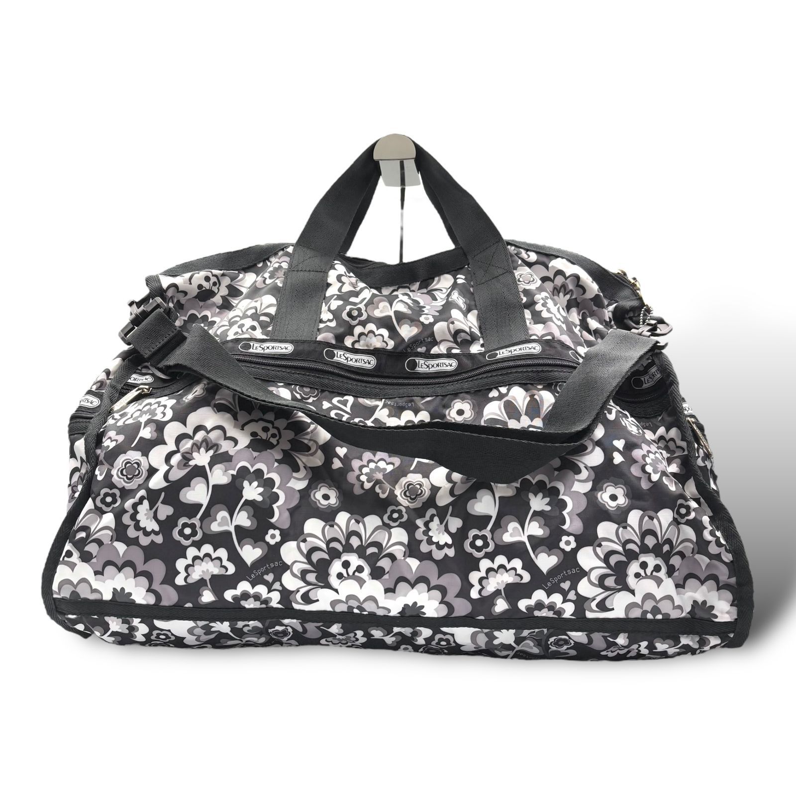 LeSportsac ボストンバッグ 中型 ブラック DELUXE LG WEEKENDER リサイクルドブラックJP（ボストンバッグ
