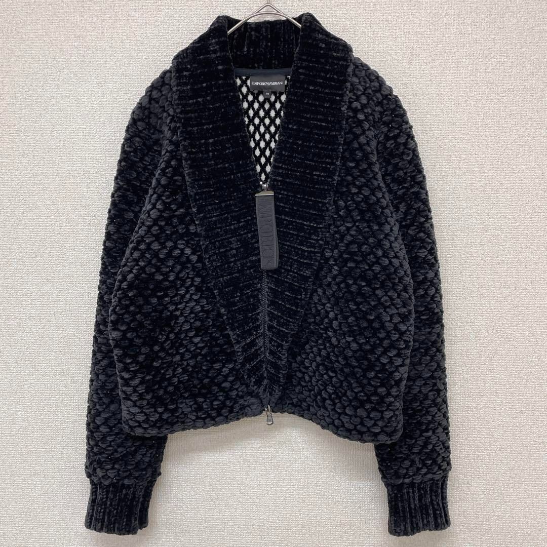 EMPORIO ARMANI エンポリオアルマーニ ベルベットジャケット フロント
