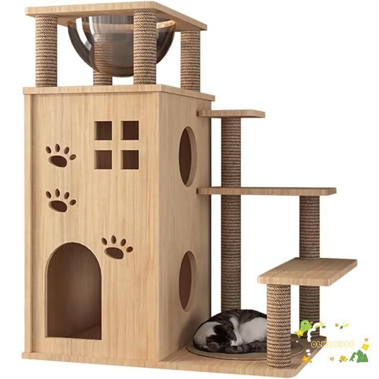 キャットタワー 木製