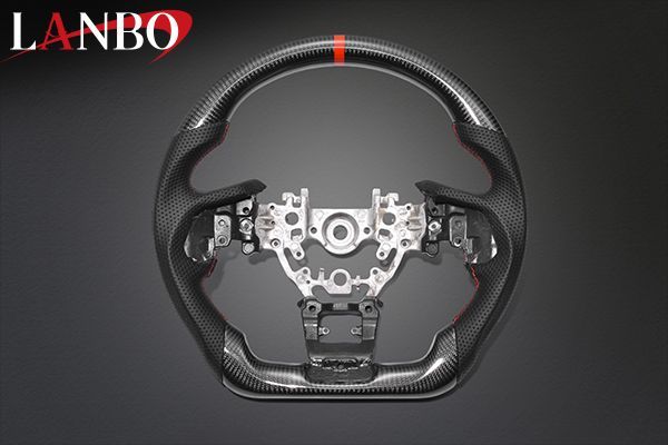 【M's】 スバル レヴォーグ レイバック VN# LANBO プレミアムスポーツ ステアリング ウェットカーボン×リアルレザー CB020B ランボ 内装品 車内 インテリア パーツ 社外 カスタム ドレスアップ SUB