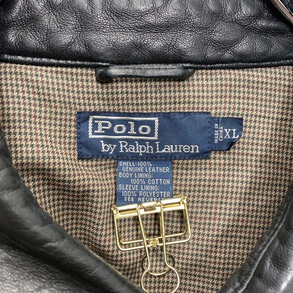 Polo Ralph Lauren レザー ジャケット XL ブラック ビックサイズ ポロ 