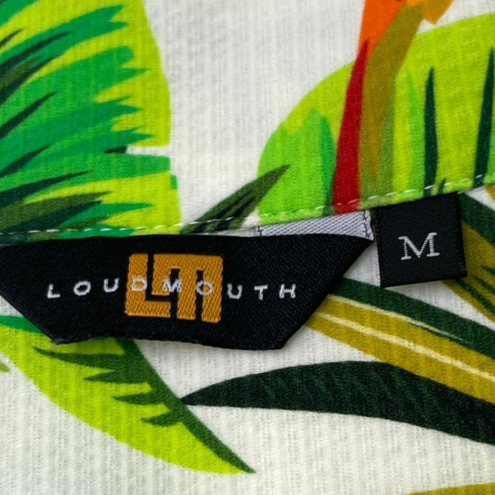 サイズ：M LOUD MOUTH ラウドマウス  半袖 開襟シャツ カウアイ 総柄 ホワイト系 [240101464461] ゴルフウェア メンズ ストスト LOUD MOUTH ラウドマウス 半袖 開襟シャツ カウアイ 総柄