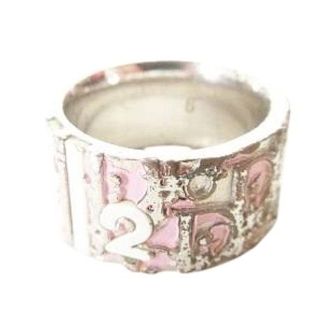 Dior ディオール トロッター ピンク ロゴリング 表記6 10.5号