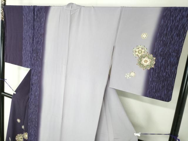 平和屋着物○螺鈿作家 藤本隆士 訪問着 正倉院花文 暈し染め 金彩 正絹