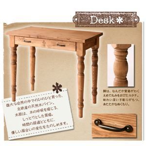 デスク チェアセット Chelsey*Mom 天然木カントリーデザイン家具シリーズ Chelsey*Mom チェルシー マム デスク＆チャーチチェアセット 代引不可 WWW_KANDAIZUMI_COM