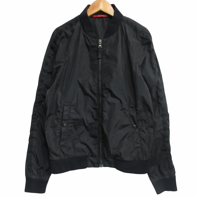 プラダ PRADA MA-1 ブルゾン ナイロンジャケット ジップアップ 短丈 