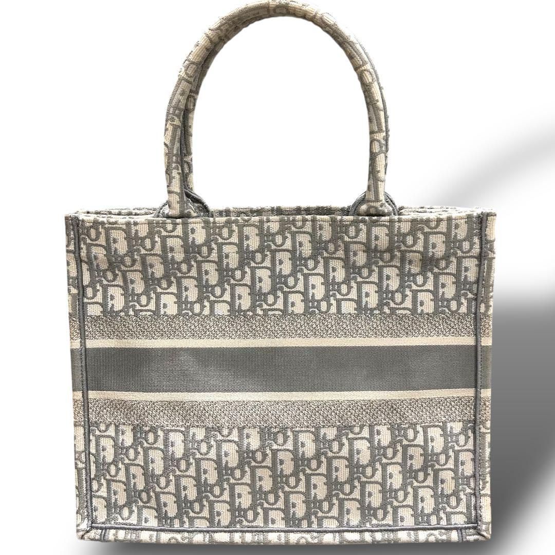 極美品✨クリスチャンディオール ブックトート バッグ ラージ　トロッター 極美品 Christian Dior ディオール ブックトート バッグ