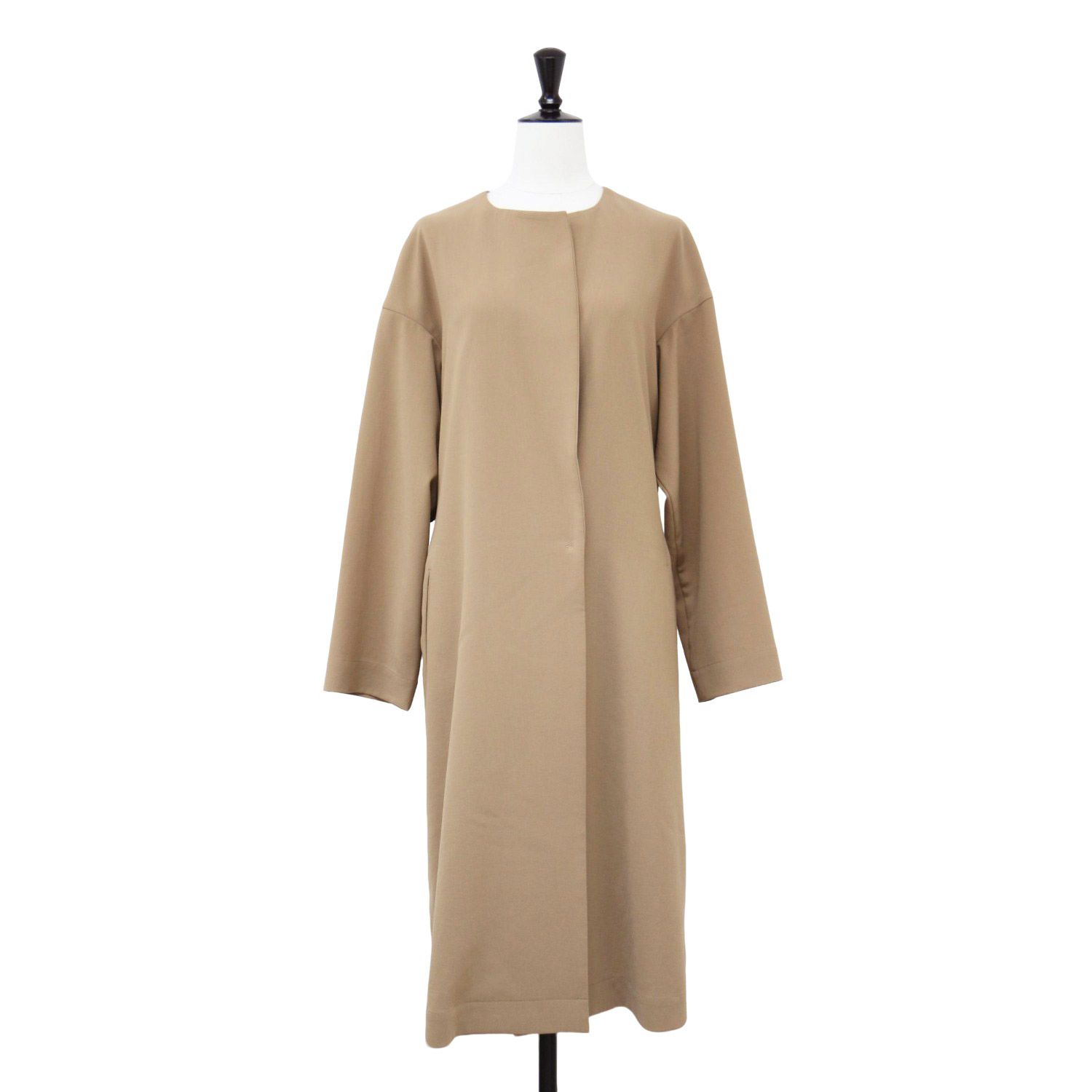 UNTITLED アンタイトル コート ベージュ サイズ 42 XL | 24秋冬 プランタン ツイル コート | ノー ロング バックベルト | | アウター ジャケット 上着 羽織り レディース
