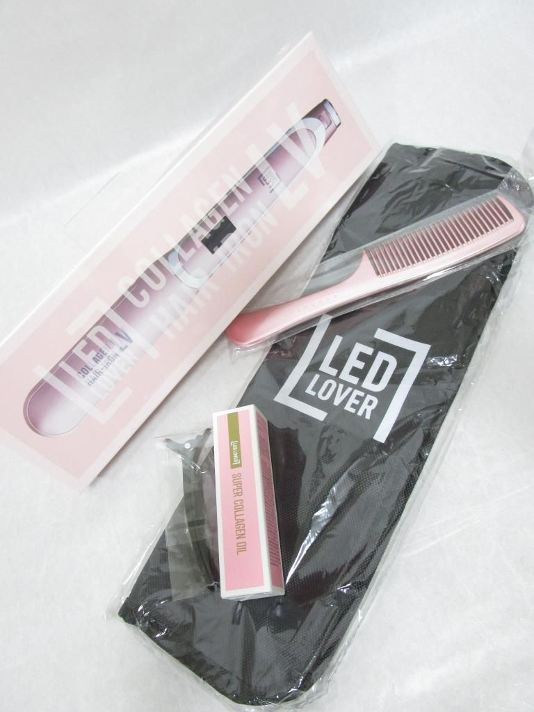 【新品】LED LOVER　ヘアアイロン　ヘアケア　コラーゲンアイロン　コームセット　送料込み　949249
