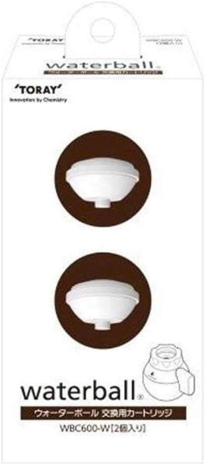 東レ 浄水器 カートリッジ 交換用 2個入 小型 蛇口 直結型 ウォーターボール WBC600-W