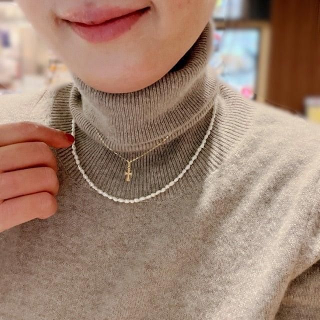 K18 18K 18金 クロス ネックレス トップ 刻印 刻印あり 本物 新品