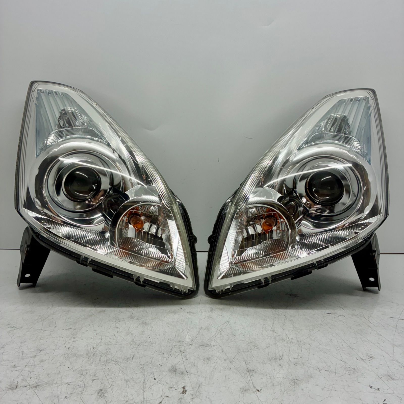 コーティング済 スバル RN1 RN2 ステラ ヘッドライト ランプ レンズ 左右セット LR HID レベ付ICHIKOH 1828 P70640