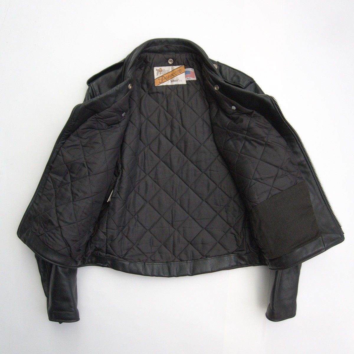 美品】SCHOTT【618/ダブルライダース ジャケット】40 レザー