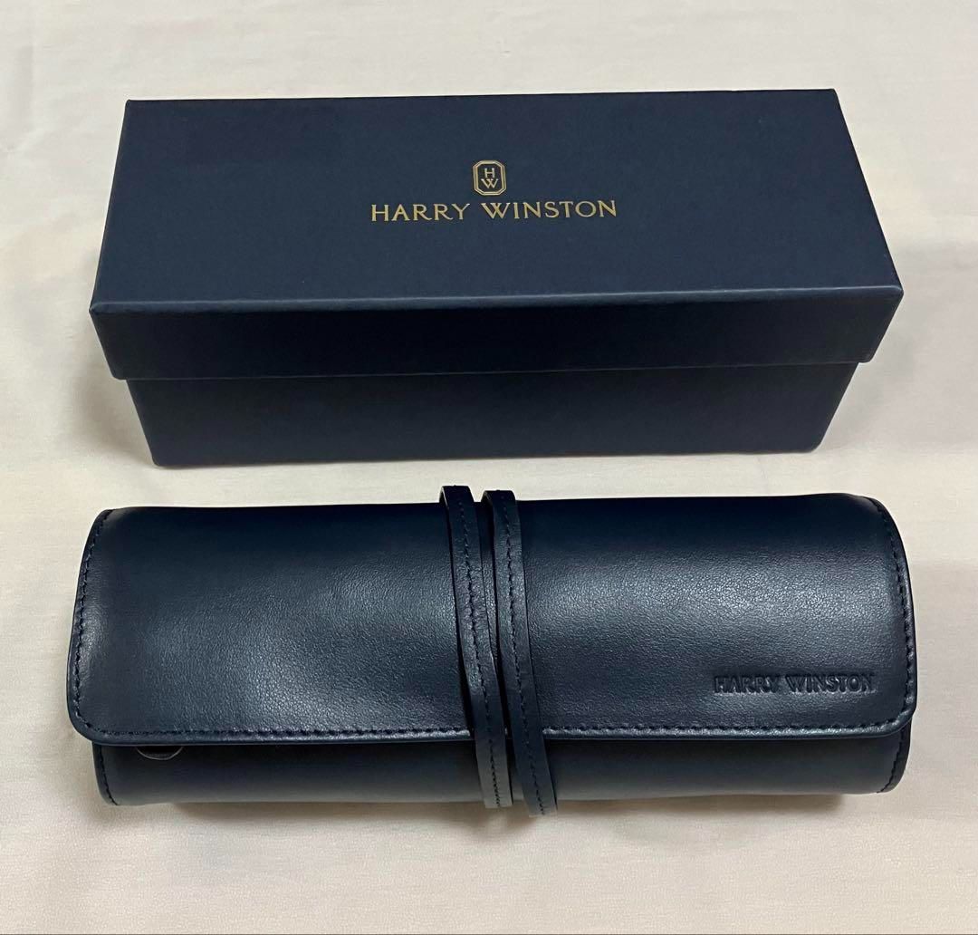 ◆HARRY WINSTON◆ジュエリーケース◆筒形◆アクセサリーケース◆