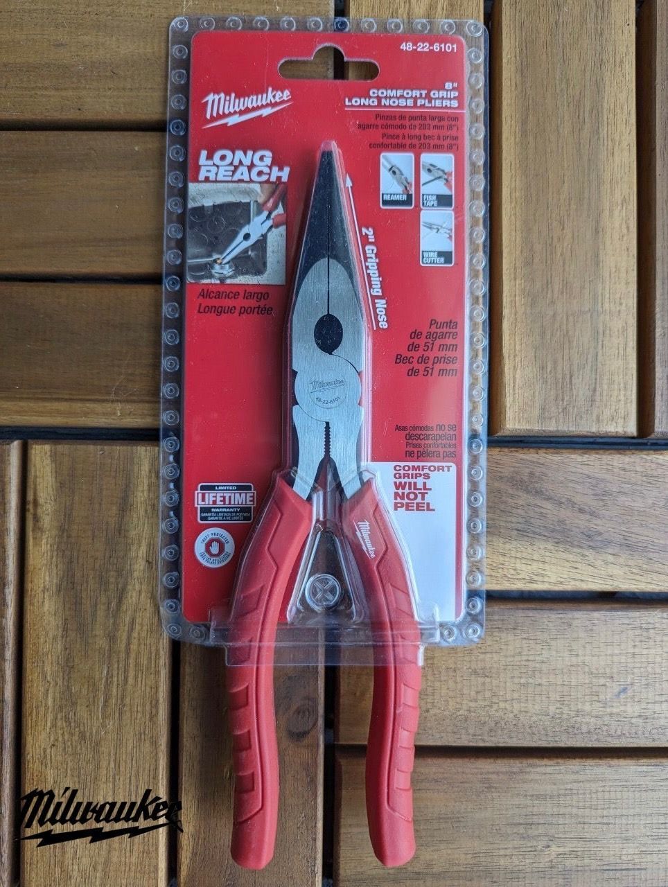 入荷!! 日本未発売 Milwaukee 48-22-6101 8インチ コンフォートグリップ ラジオペンチ