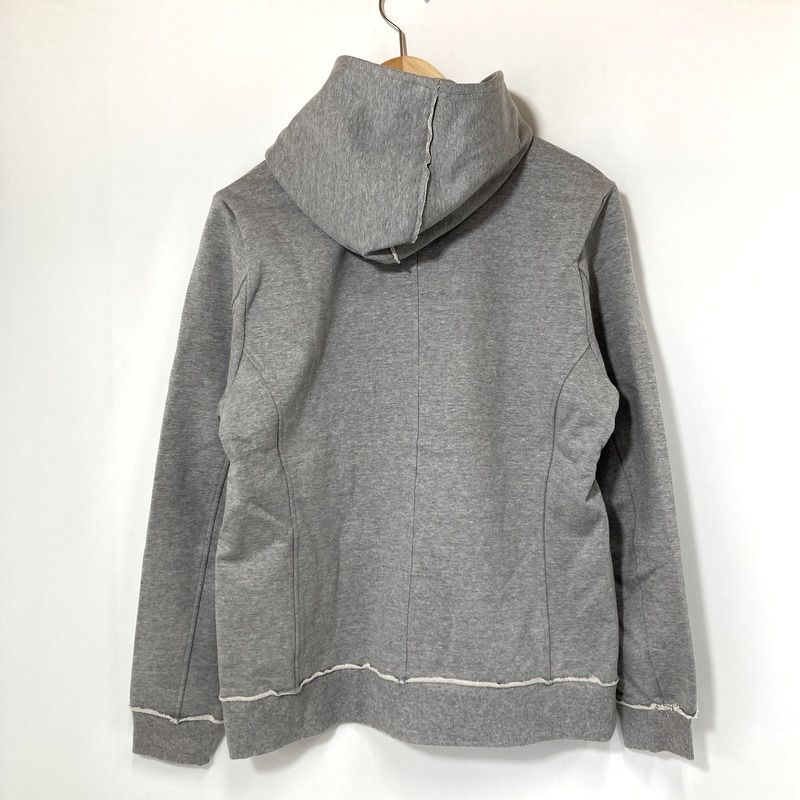 wjk ダブルジェイケイ パーカー basic zipup parka ジップアップパーカー 2060 cj61g フーディー XLサイズ グレー トップス A14763◆