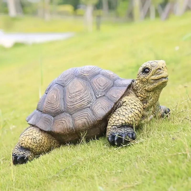 亀 カメ リアル 置物 オブジェ 装飾 オーナメント 像 かわいい 庭 ガーデン 屋外 おしゃれ 樹脂 彫刻 小道具 ギフト - メルカリ