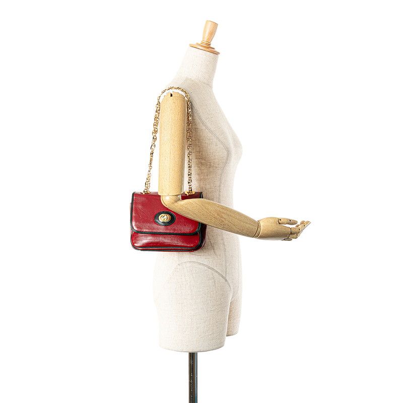 グッチ インターロッキングG チェーン ショルダーバッグ 576428 レッド  