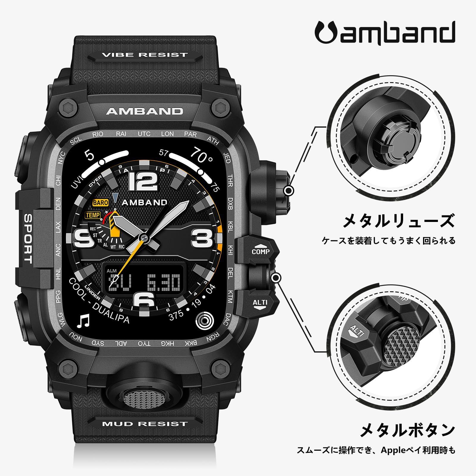 45mm  黒＆銀 apple watch7 8メタル ラバーベルト カスタム 45mm 黒＆銀 apple watch7 8メタル ラバーベルト カスタム