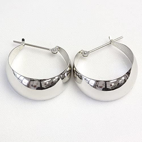 Pt900 ムーンピアス 10mm×20mm 月甲ピアス 地金ピアス フープピアス 