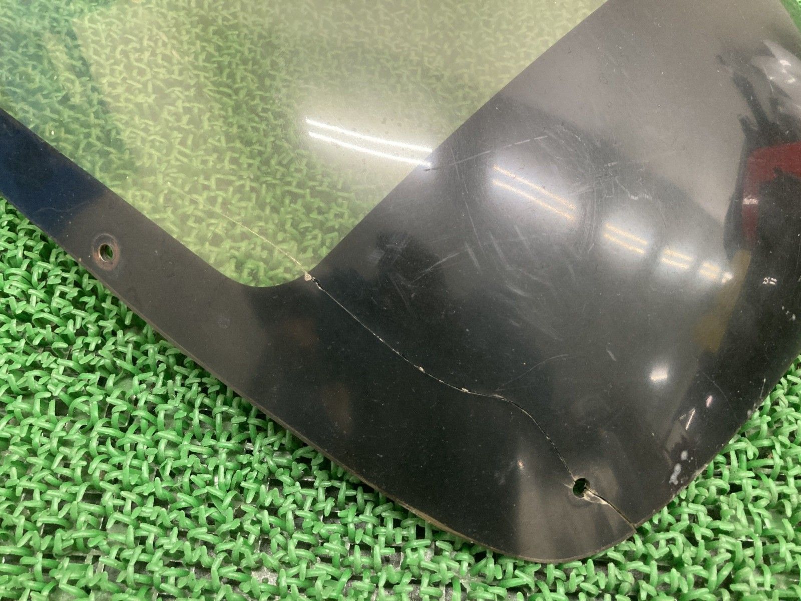 FZ400R スクリーン 46X ヤマハ 純正 バイク 部品 当時物 ウインドシールド 修復素材に コケキズ無し 車検 Genuine Tu