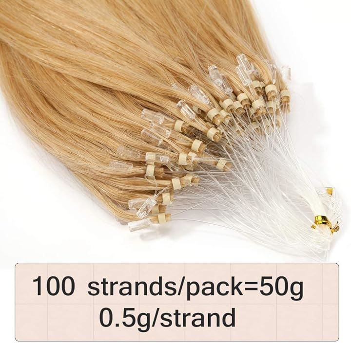 XUANHEFA 人毛 ring loop hair チップエクステ レミーエクステ