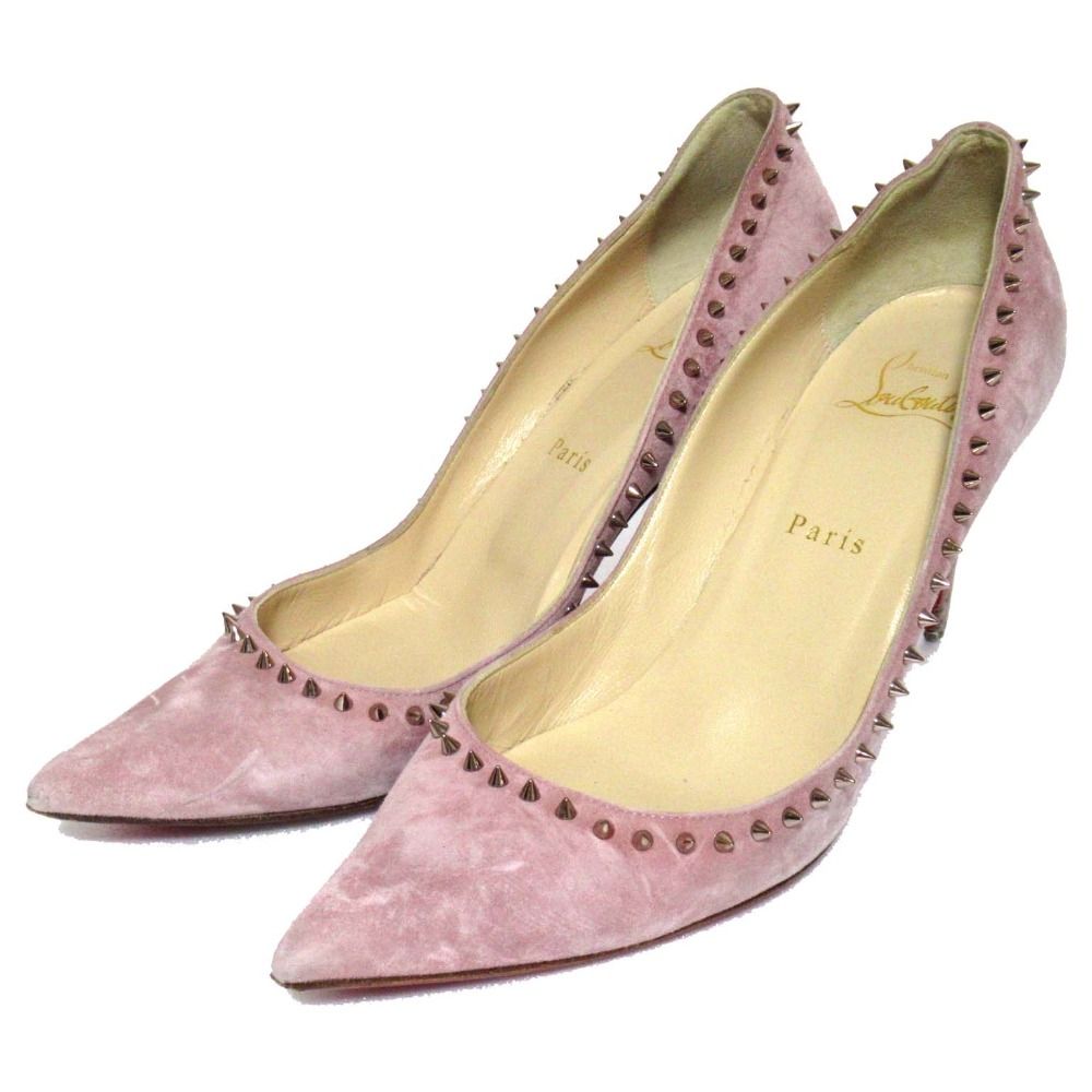 【専用】Christian Louboutinピンクスエードパンプス New Very Prive - 120 mm パンプス - パテントレザー - ピンク
