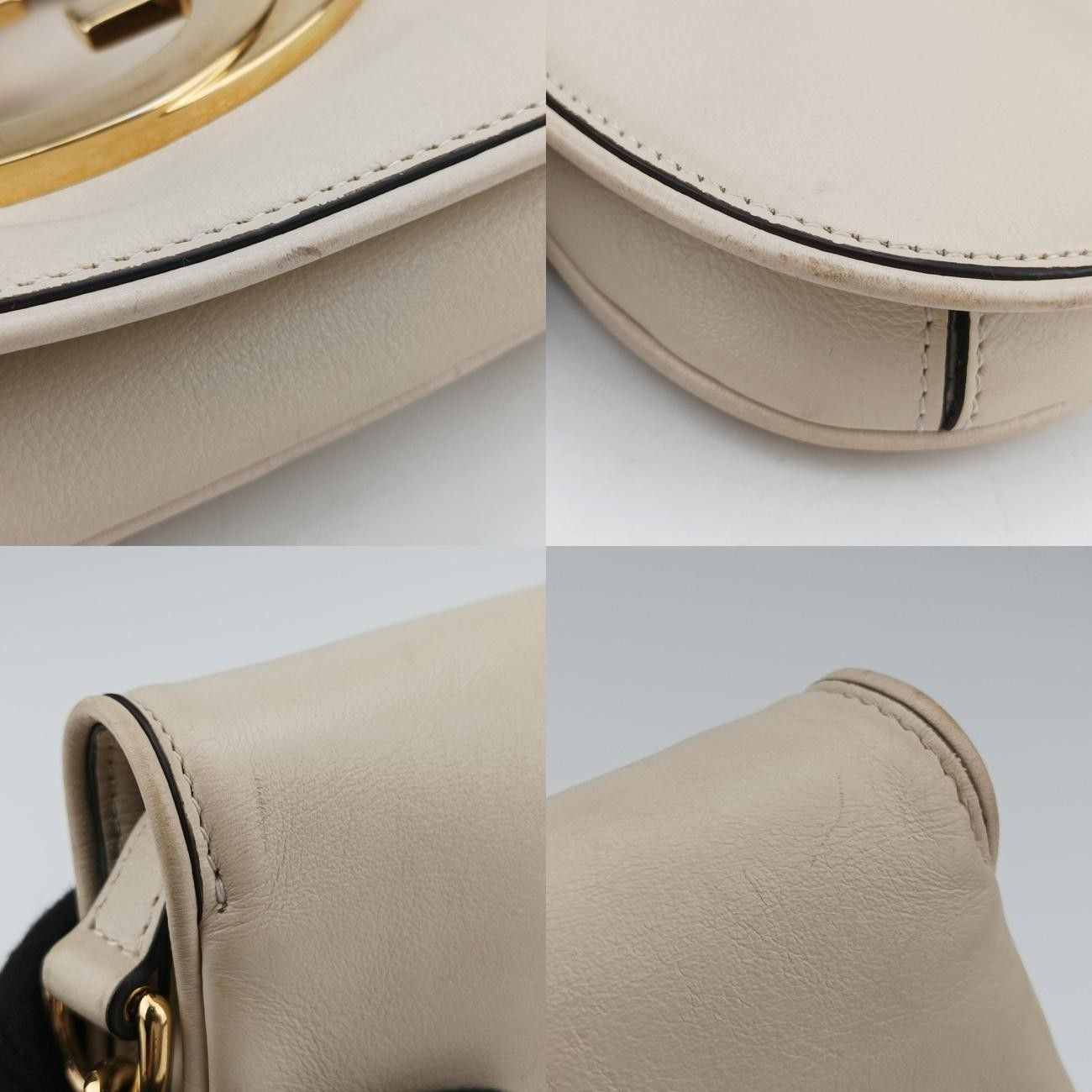 チェーンホワイトレザー