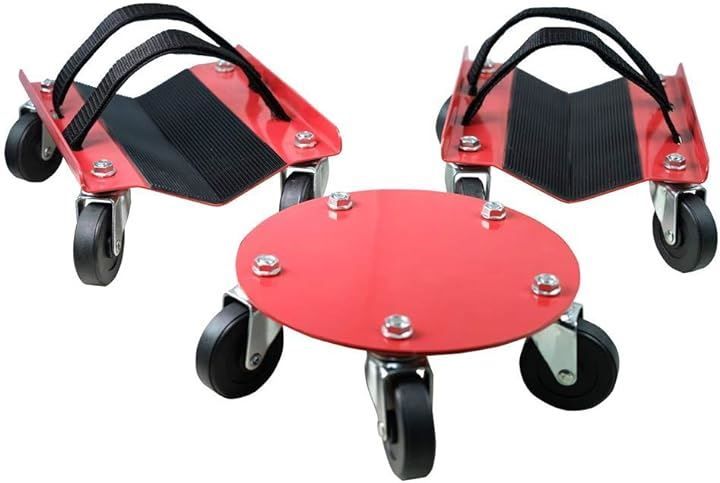 KASTFORCE KF2013 スノーモービルドリー ３点セット スノーモービルムーバー 最大耐荷重682kg スキー固定用ダブルストラップ付