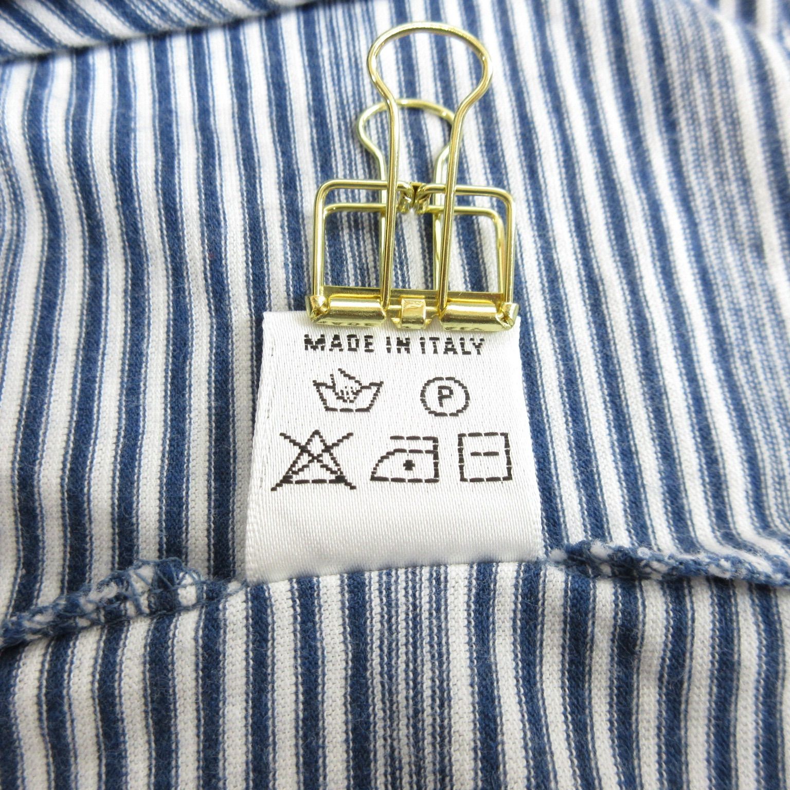 cruciani クルチアーニ ボーダー 半袖 ポロシャツ 52 BLUE WHITE 
