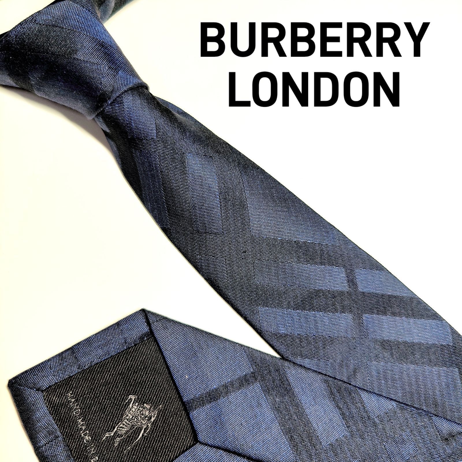 ラウンド 【ノバチェック】Burberry London ブランドネクタイ グレー