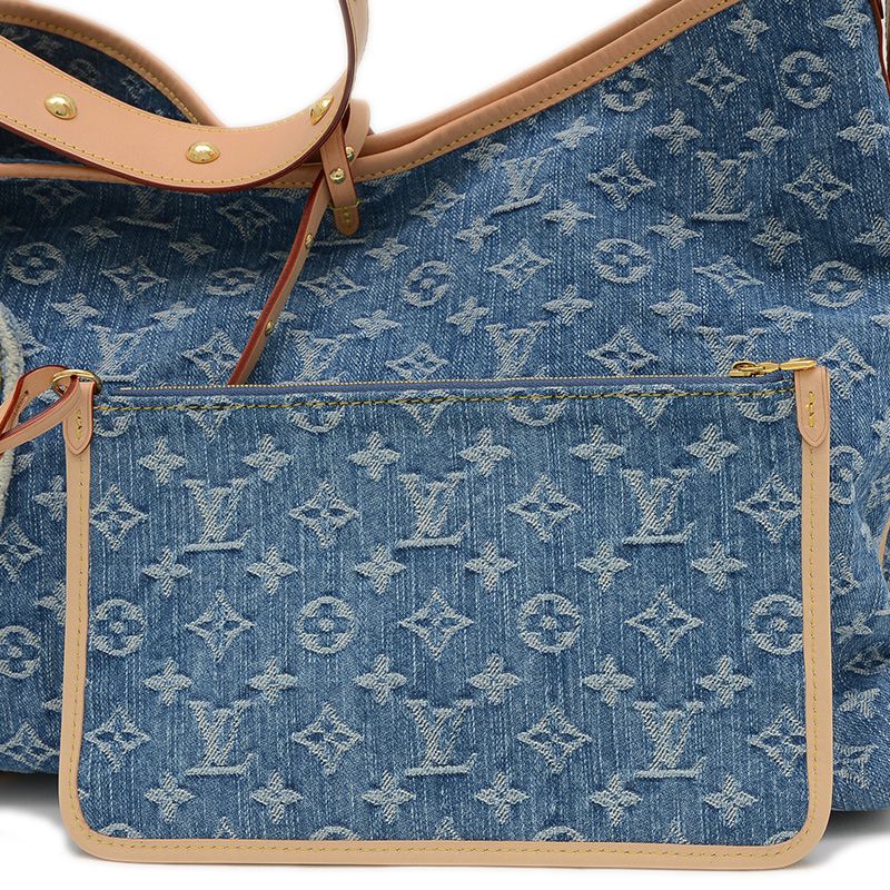 ルイ・ヴィトン モノグラムデニム キャリーオールNM MM ショルダー  
