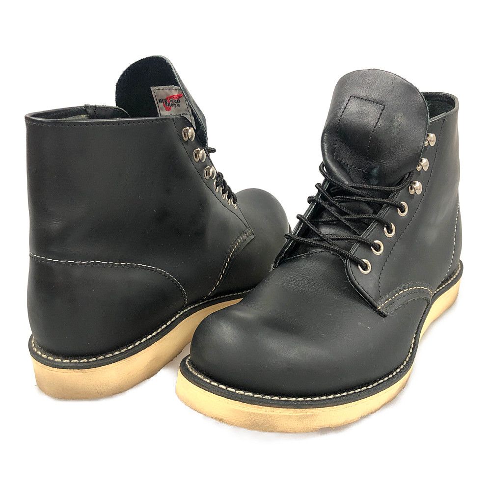 RED WING レッドウィング 8165 PLAIN TOE プレーン トゥ ブーツ ブラック サイズUS 9.5 D(27.5cm) 正規品 / 31751