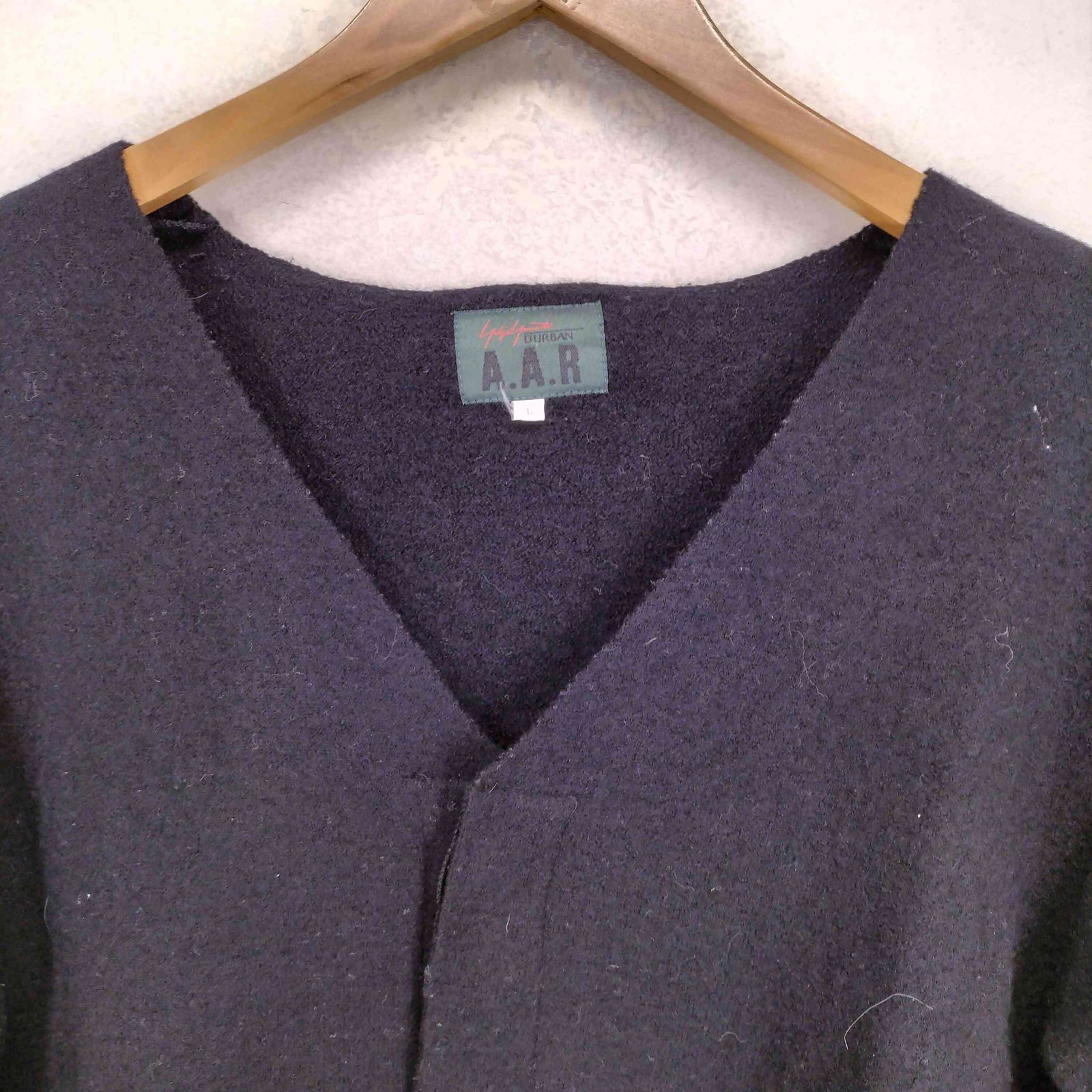YOHJI YAMAMOTO +NOIR カーディガン 3(M位) アイボリー 【古着】【中古】 ヨウジヤマモトダーバン アール Yohji Yamamoto DURBAN A.A.R