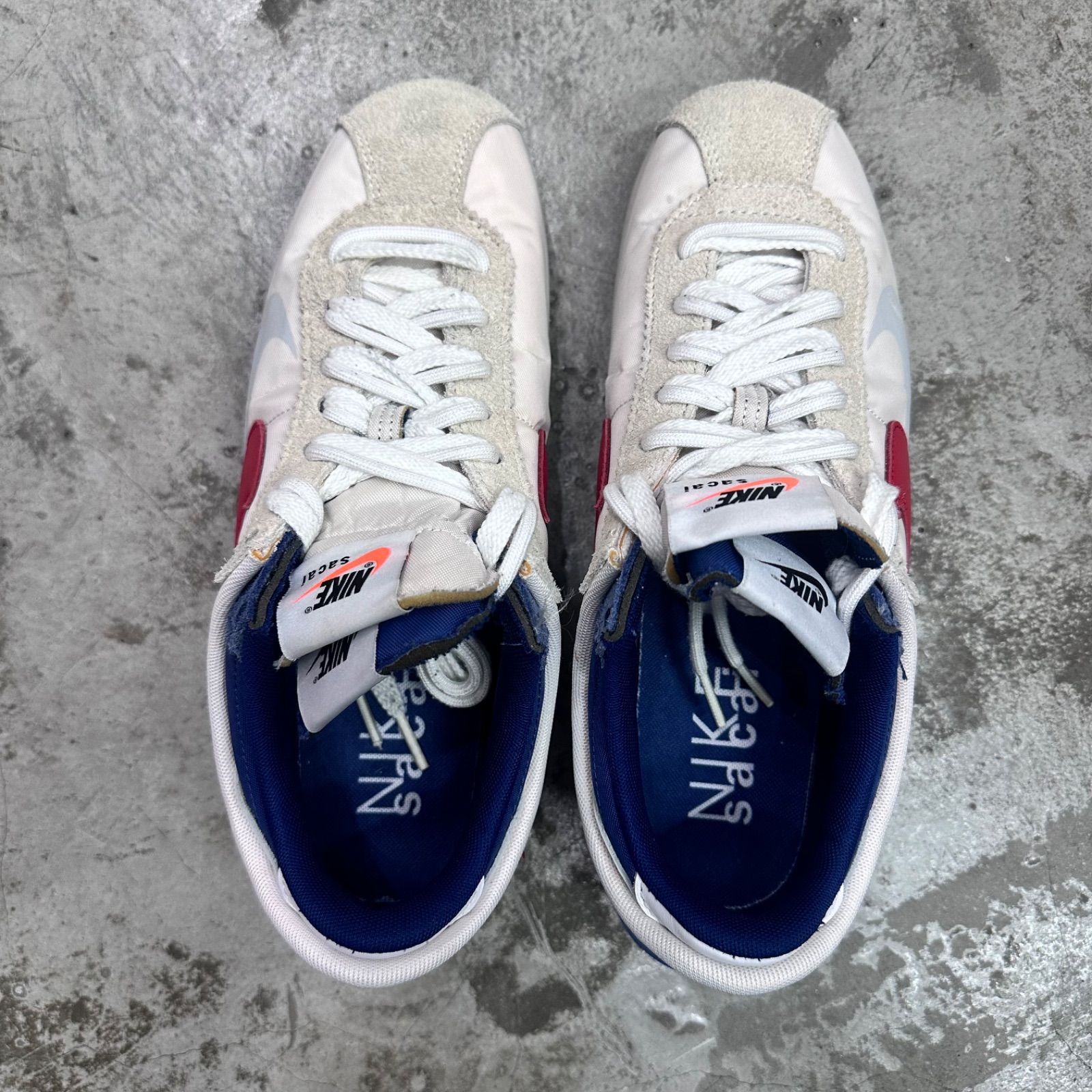 国内正規 sacai NIKE Zoom Cortez White and University Red コラボ 