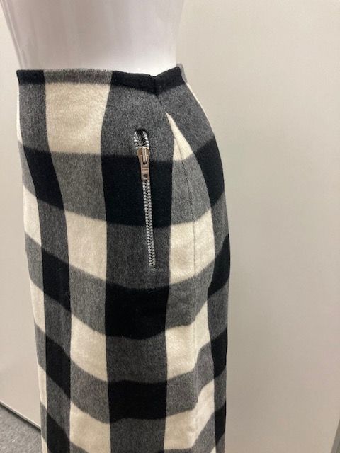 CELINE　セリーヌ　スカート　カシミア　フランス製　チェック柄