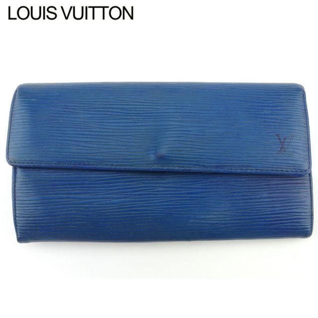 LOUIS VUITTON エピレザー 長財布 ダークブルー
