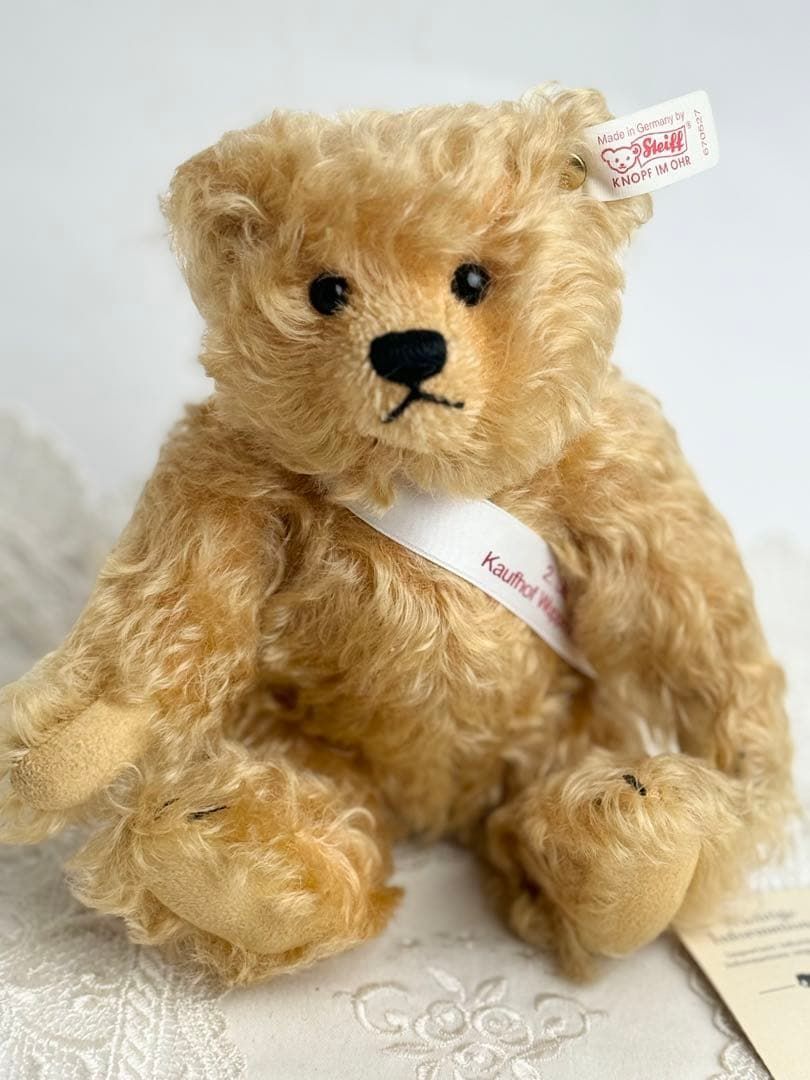 シュタイフ★2000年スペシャルイベント限定テディベア 22cm ID's完品 送料無料☆シュタイフ☆2000年スペシャルイベント限定テディベア