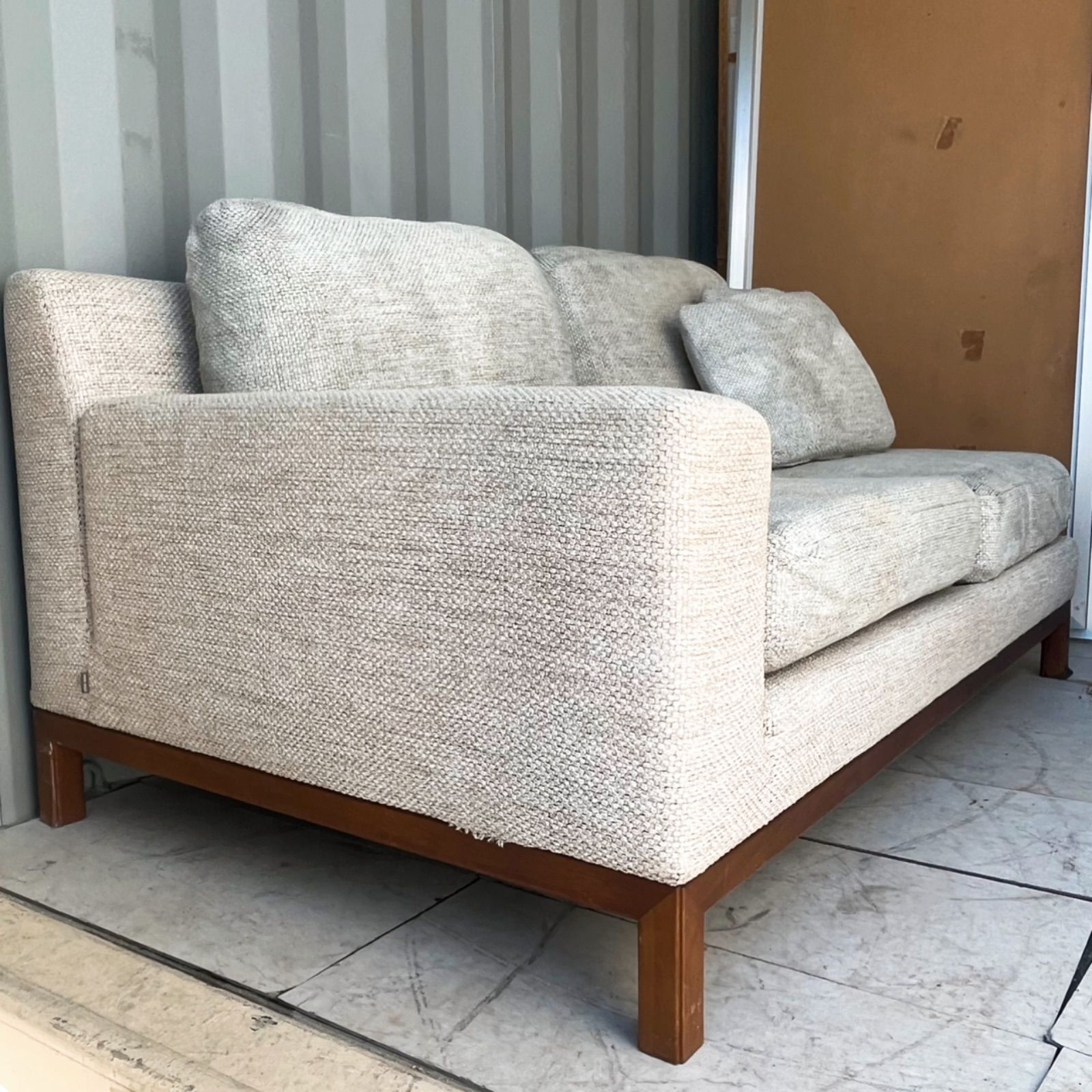 取付無料！カンディハウス クォード 右アーム北欧風ナチュラルファブリックソファ✨ 取付無料！カンディハウス クォード 右アーム北欧風ナチュラル