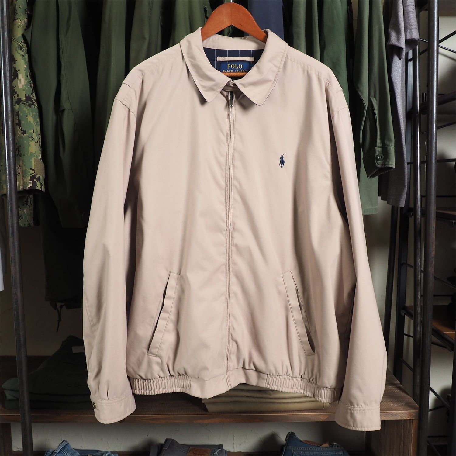 Polo by Ralph Lauren XL ベージュ スイングトップ