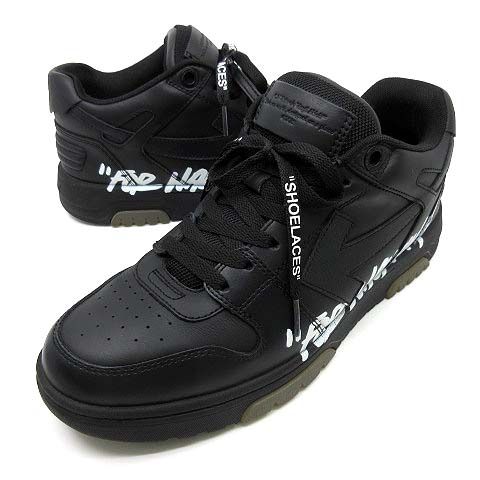 五右衛門【OFF-WHITE】美品 ローカットスニーカー 黒×黄 44 Off-White - オフホワイト／Off-White シューズ スニーカー 靴