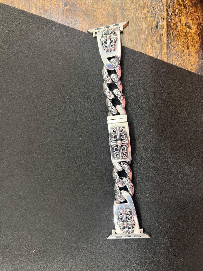 ⭐️JUE　Apple Watch　シルバー細身ミリタリー　16.5cm　刻印有り
