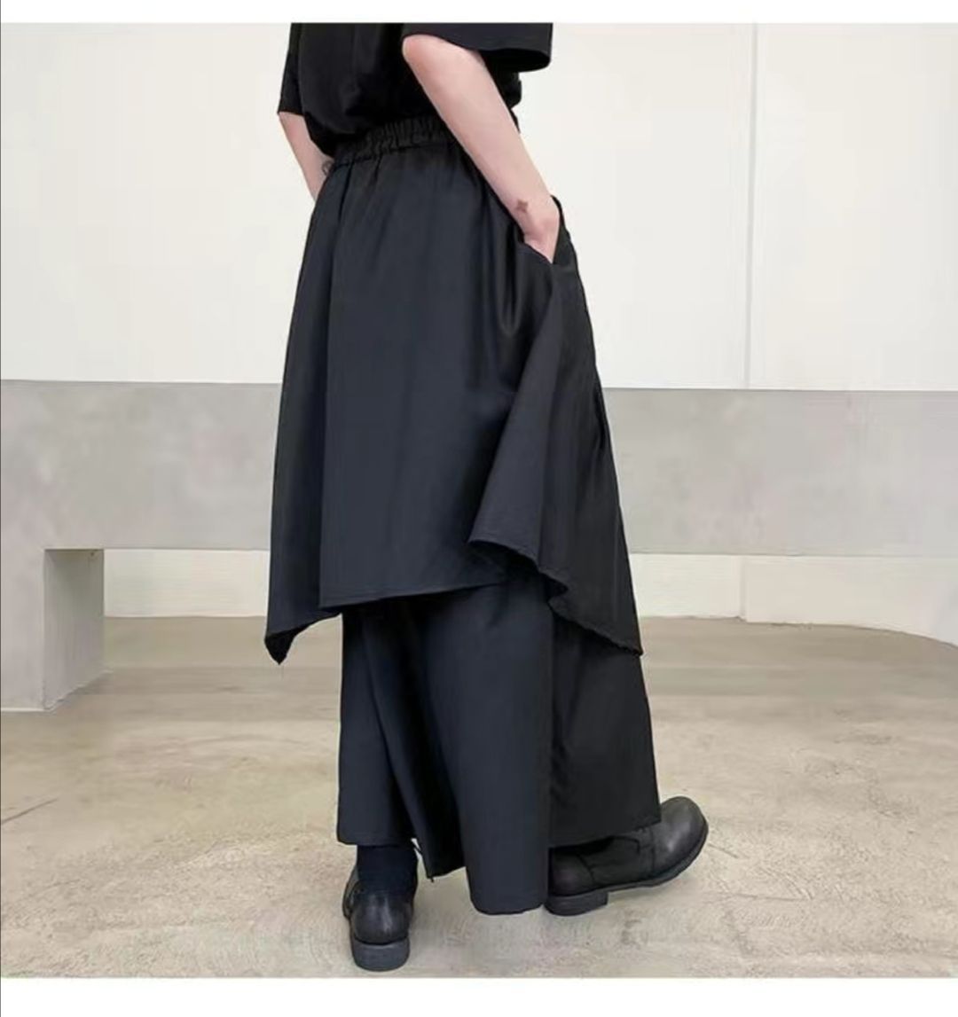 サルエルパンツ 袴パンツ 男女兼用 ワイドパンツ ゆったり
