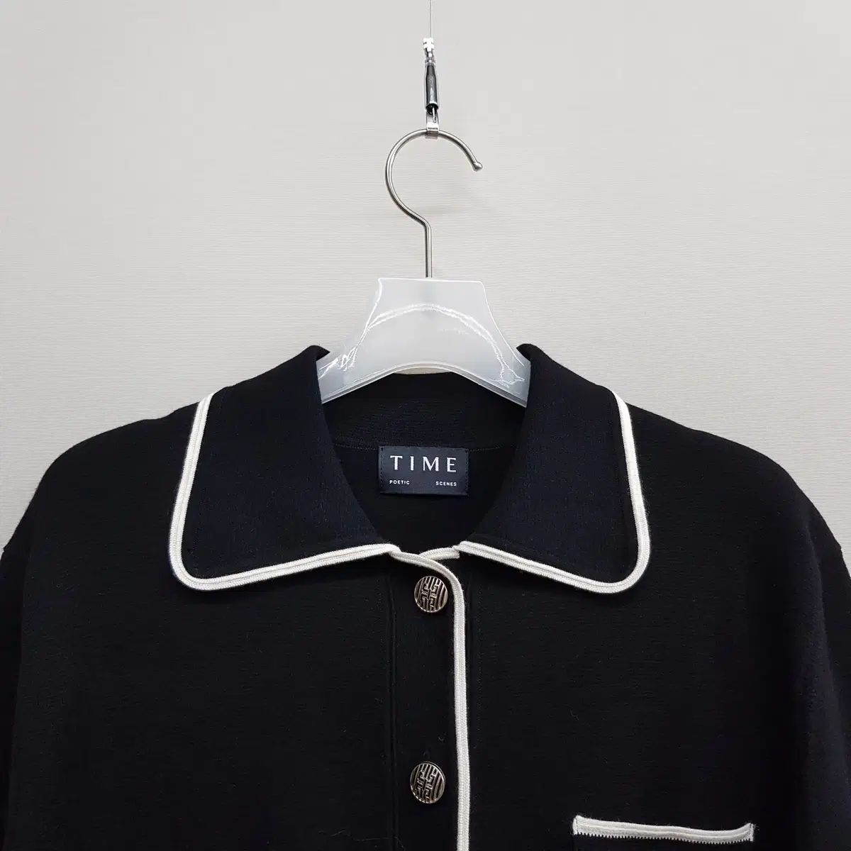 The TIME タイム 2021 バイ 配管 半袖 ニット ブラウス F 90 サイズ