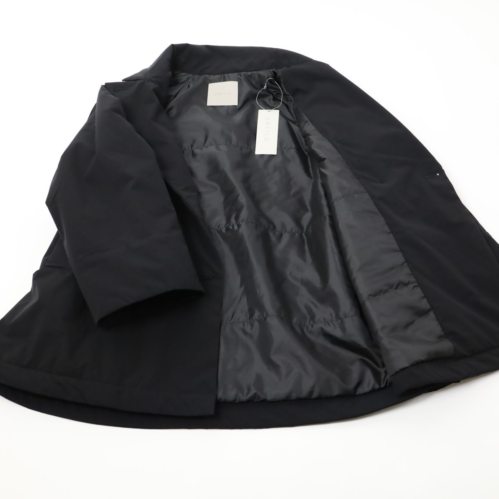 新品 少訳 UNFILO アンフィ―ロ FINE MOVE 中綿ライトコート 軽量 