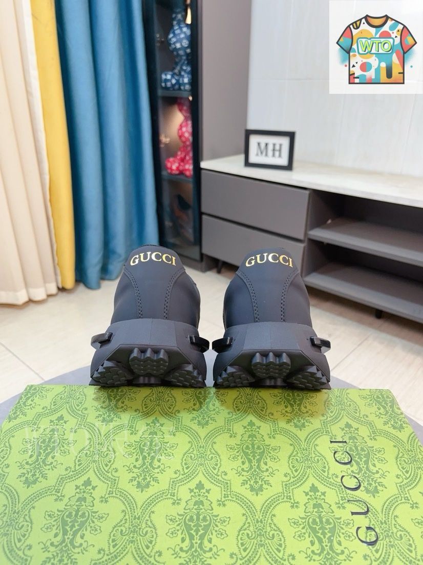 GUCCI グッチ レザー カジュアル メンズシューズ02-2 - メルカリ