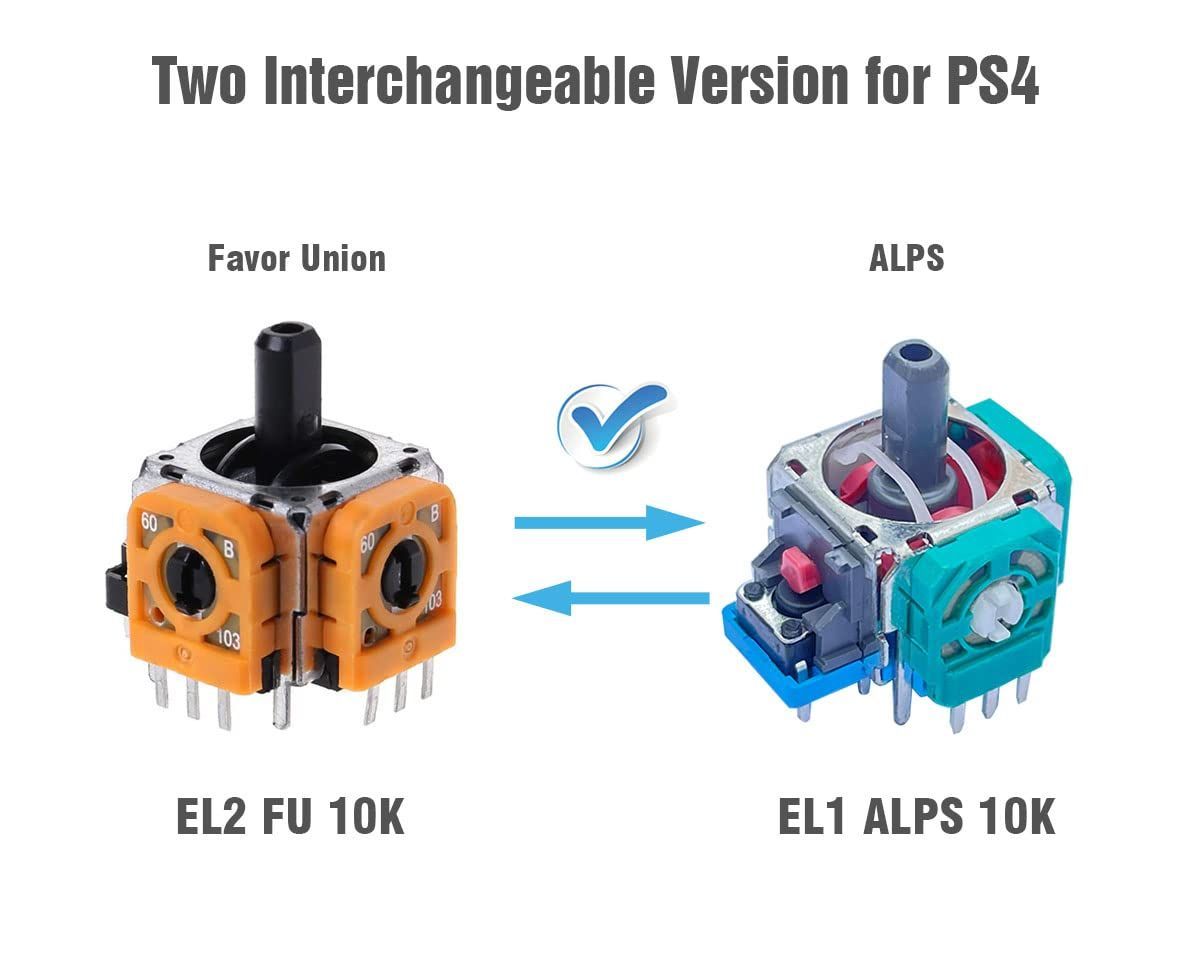 ElecGear 4個EL1交換用ジョイスティック + 4個追加のドリフト ElecGear 4個EL1交換用ジョイスティック + 4個追加のドリフト