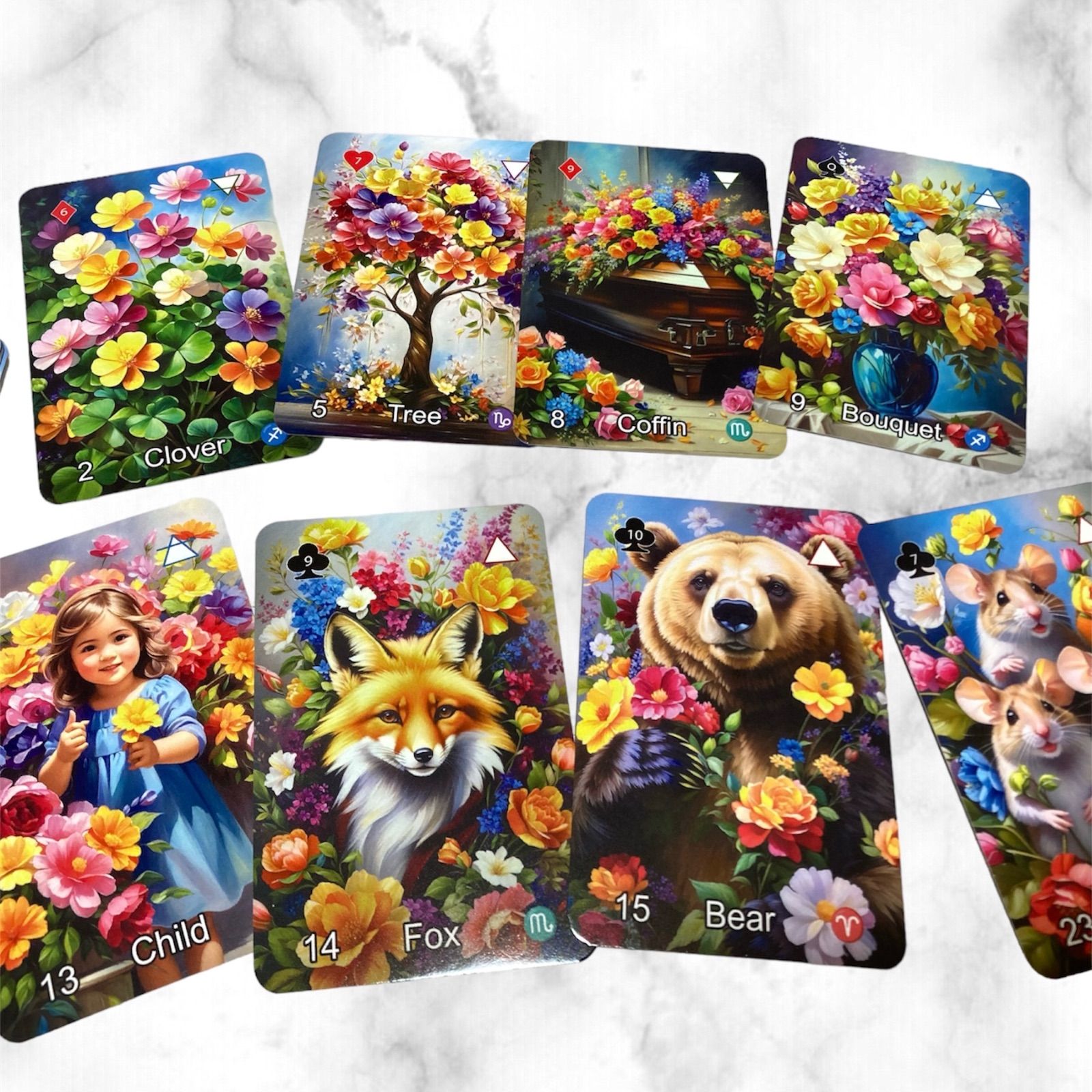 次回入荷未定✨カバーリングフラワー　ルノルマン　追加カード　タロット　オラクル 次回入荷未定カバーリングフラワー2ルノルマン 追加カード