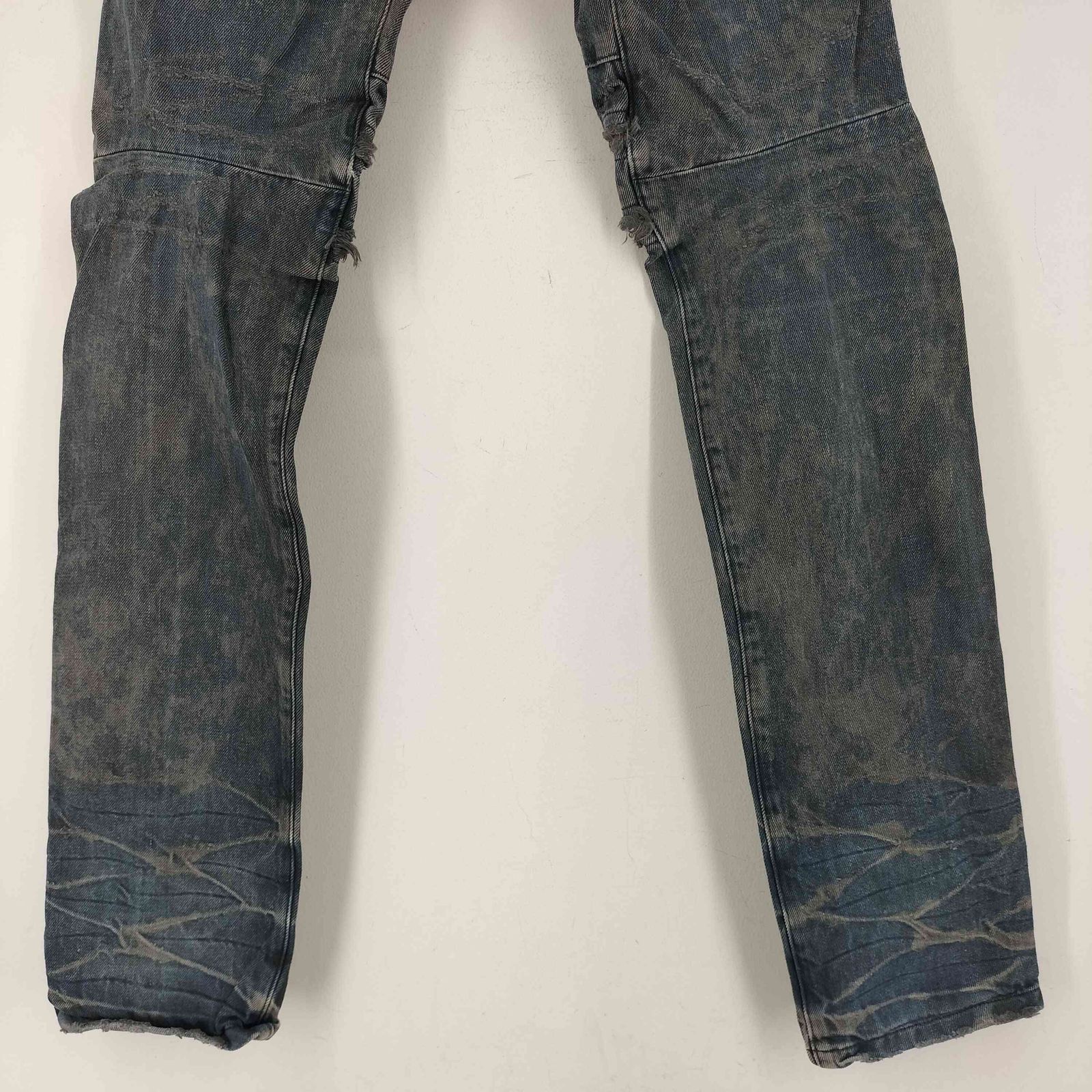 セブンユリウス _7 JULIUS 10AW アークドデニムパンツ クラッシュ加工