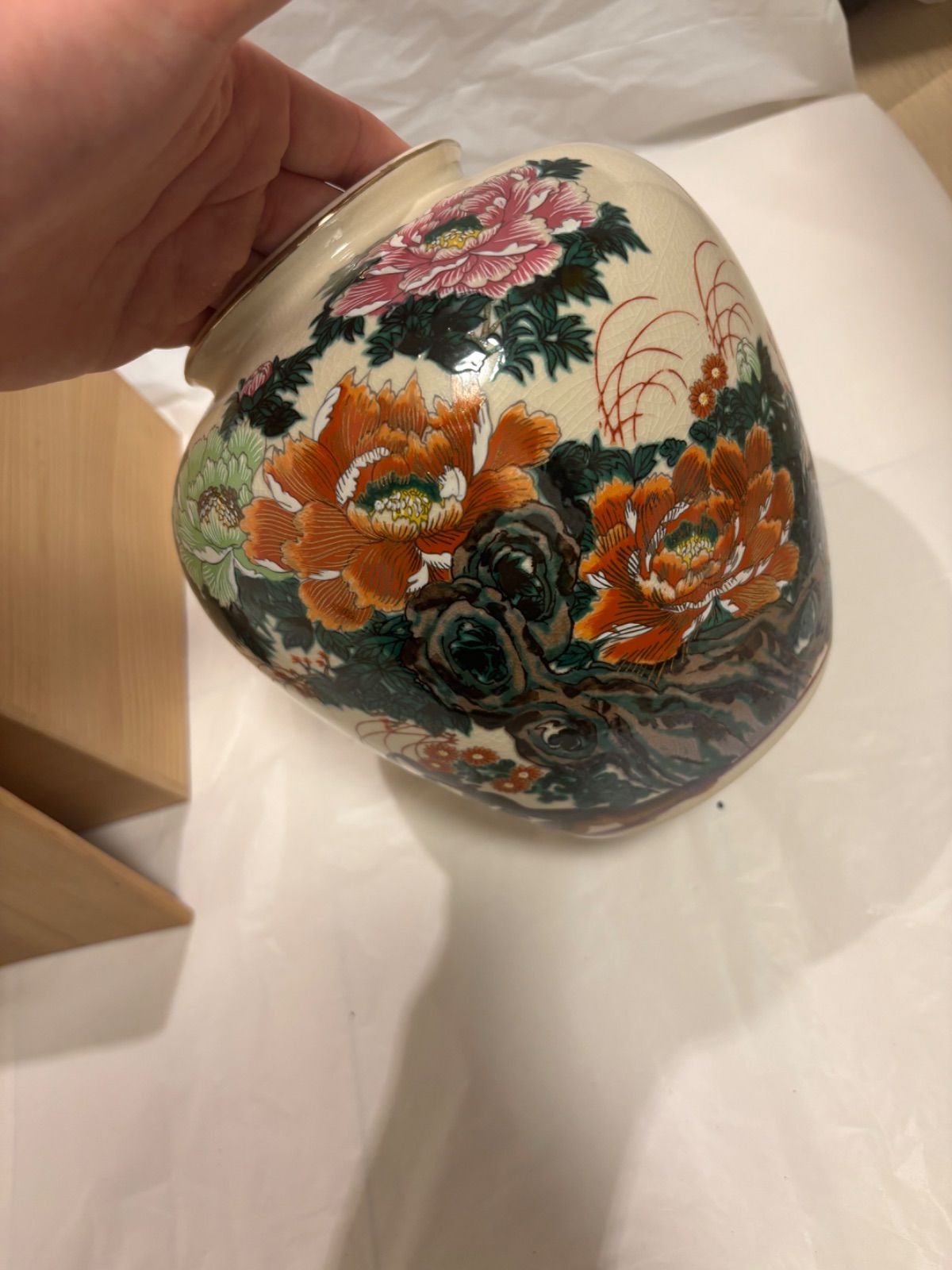 美品 九谷焼 昭栄堂 花瓶 19㎝ - メルカリ